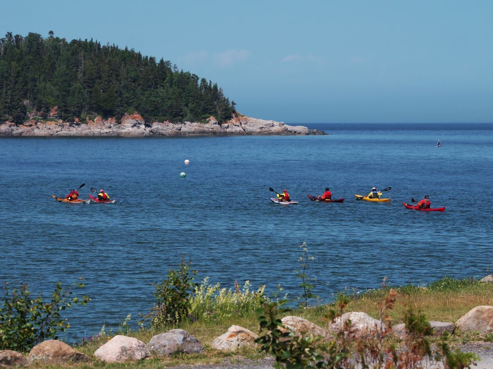 fr::Kayak de mer au Parc National du Bic en:: sea kayac in the Parc national du Bic and its islands